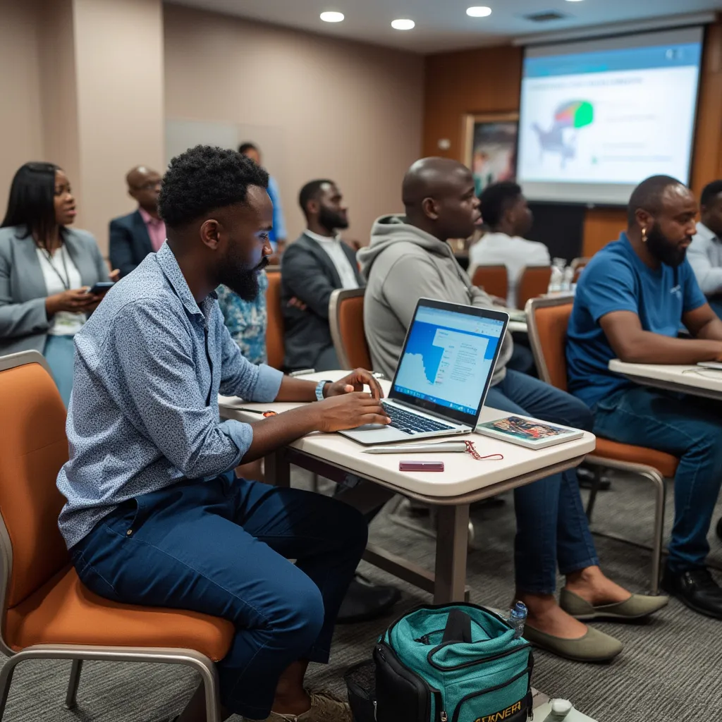 Fintech workshop in Nigeria with attentive participants