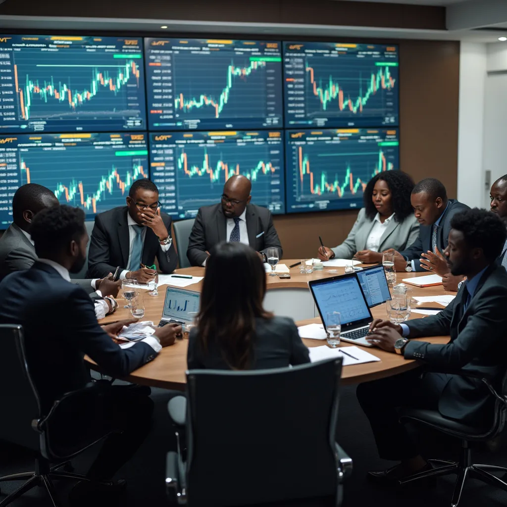 Financial experts discussing Nigerian markets