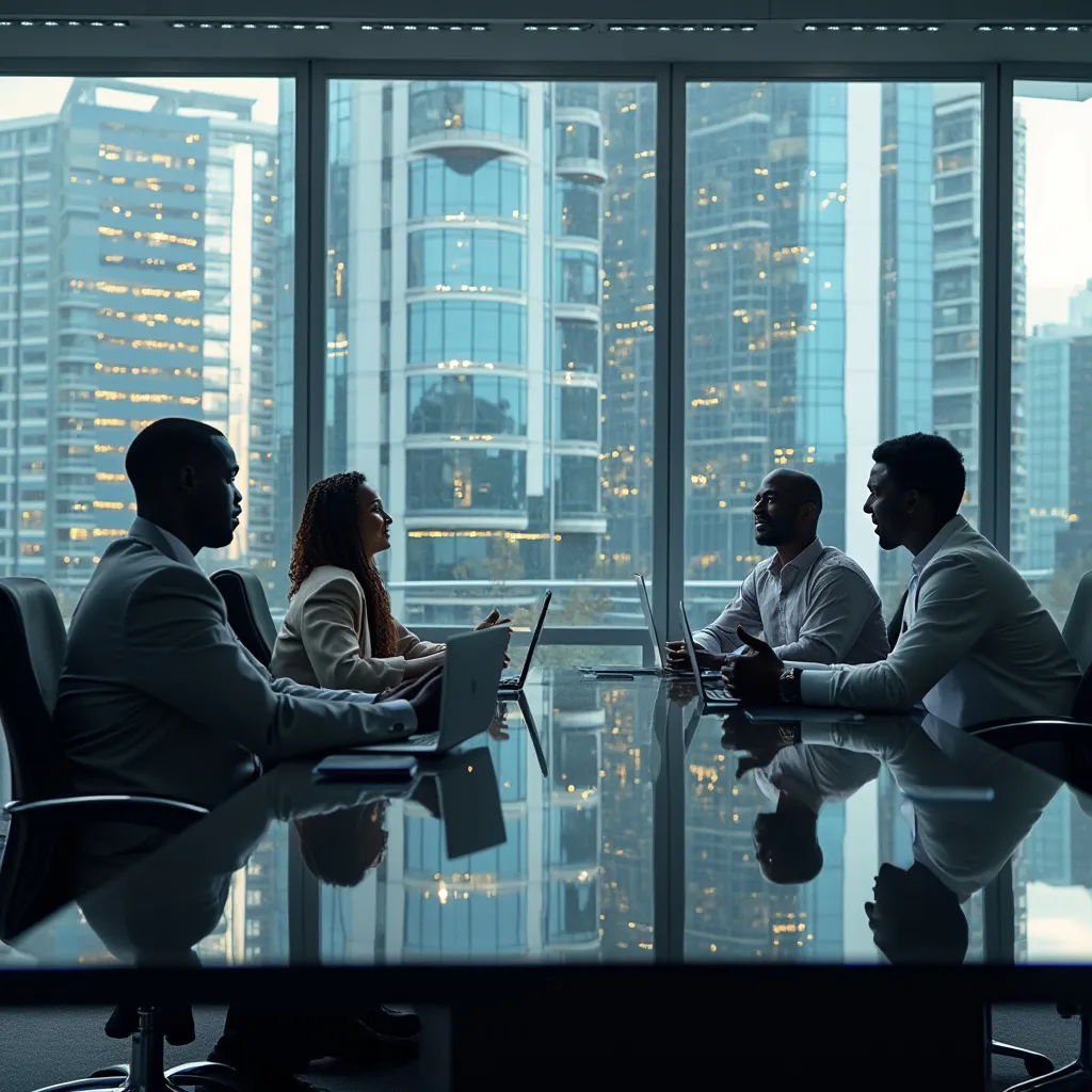 Investor meeting in Lagos office
